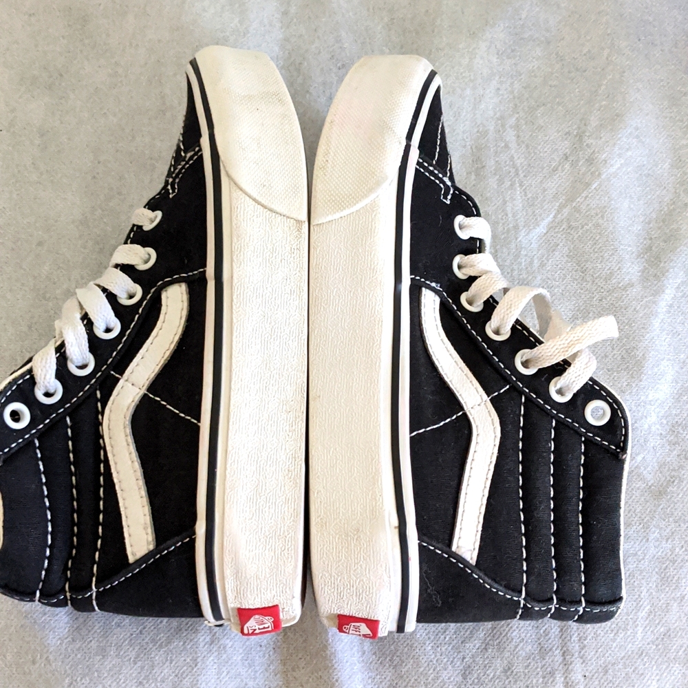 Vans Off The Wall High Top Kids Skateboard Sneakers - Picture 6 of 10
